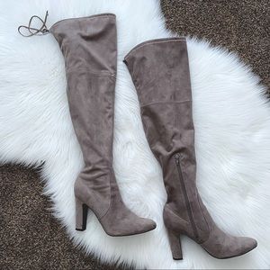 Grey Unisa OTK/Over the Knee Boots - Size 10